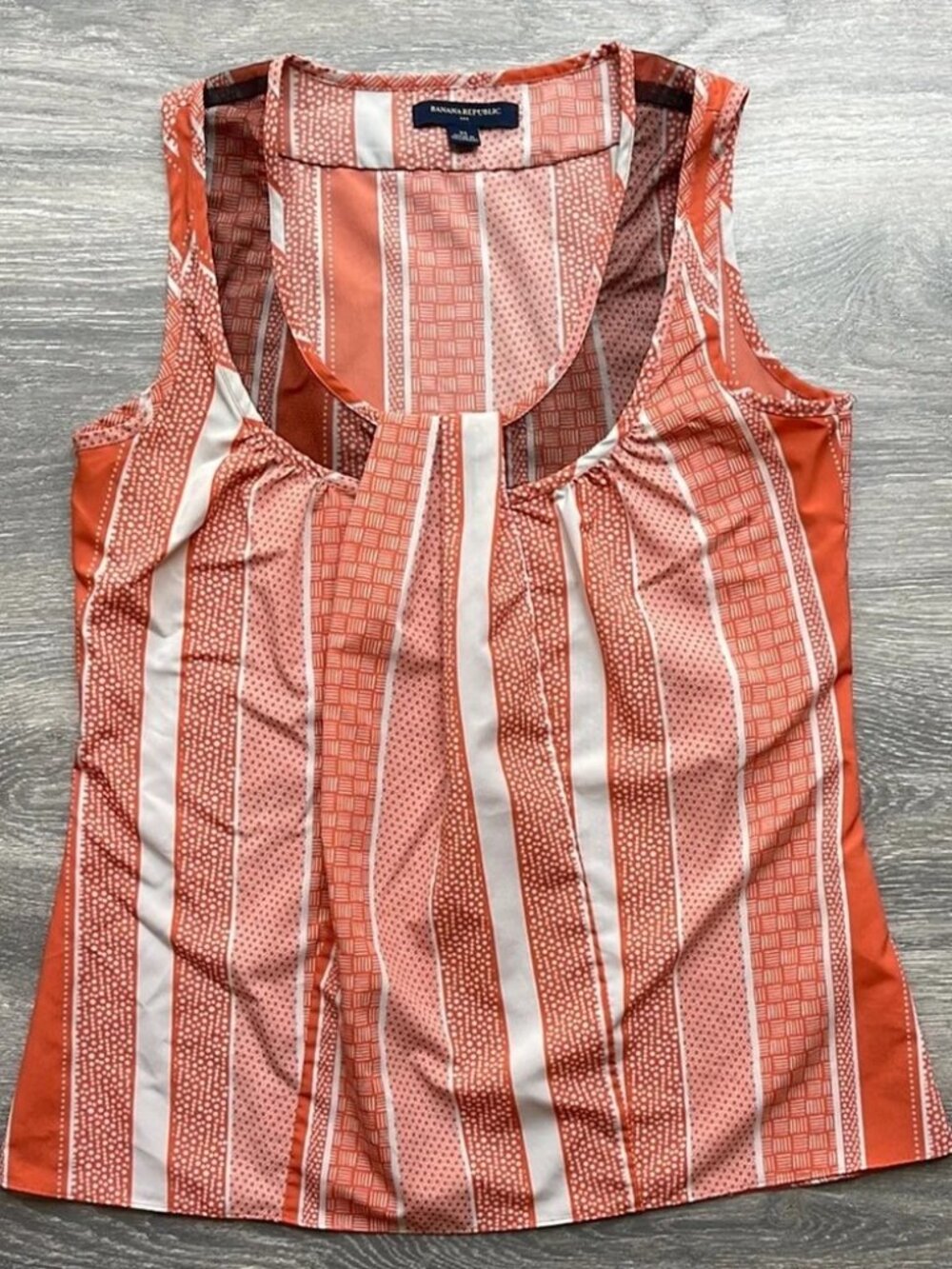 Banana Republic Stripe Tank Top, orange